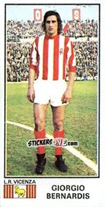 Cromo Giorgio Bernardis - Calciatori 1974-1975 n. 229 - Panini