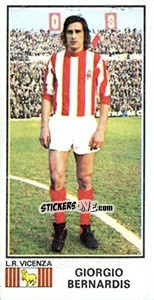 Sticker Giorgio Bernardis - Calciatori 1974-1975 - Panini