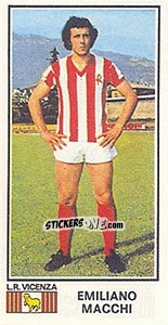 Sticker Emiliano Macchi - Calciatori 1974-1975 - Panini