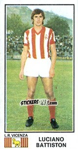 Figurina Luciano Battiston - Calciatori 1974-1975 - Panini