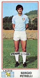Figurina Sergio Petrelli - Calciatori 1974-1975 - Panini