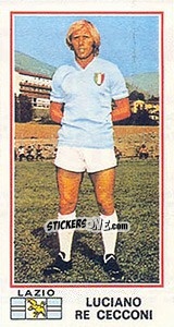 Cromo Luciano Re Cecconi - Calciatori 1974-1975 - Panini