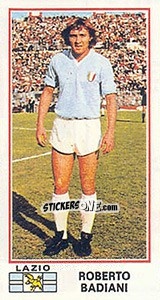 Figurina Roberto Badiani - Calciatori 1974-1975 - Panini