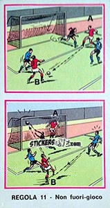 Sticker Regola 11 - Calciatori 1974-1975 - Panini