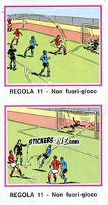 Sticker Regola 11 - Calciatori 1974-1975 n. 270 - Panini