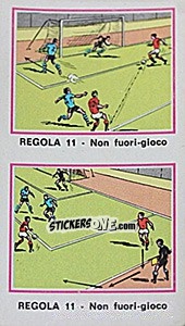 Cromo Regola 11 - Calciatori 1974-1975 - Panini