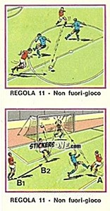 Sticker Regola 11 - Calciatori 1974-1975 n. 281 - Panini