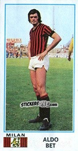 Sticker Aldo Bet - Calciatori 1974-1975 n. 286 - Panini
