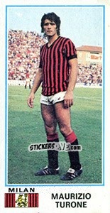 Sticker Maurizio Turone - Calciatori 1974-1975 - Panini