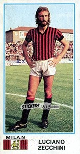Cromo Luciano Zecchini - Calciatori 1974-1975 - Panini