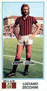 Figurina Luciano Zecchini - Calciatori 1974-1975 - Panini