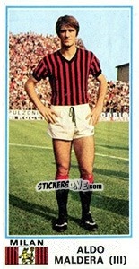 Sticker Aldo Maldera - Calciatori 1974-1975 - Panini