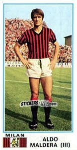 Sticker Aldo Maldera - Calciatori 1974-1975 n. 290 - Panini