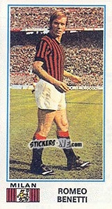 Sticker Romeo Benetti - Calciatori 1974-1975 - Panini