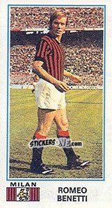 Sticker Romeo Benetti - Calciatori 1974-1975 n. 291 - Panini