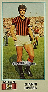 Figurina Gianni Rivera - Calciatori 1974-1975 - Panini