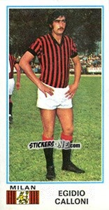 Cromo Egidio Calloni - Calciatori 1974-1975 - Panini