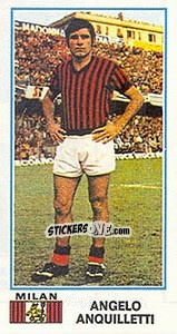 Cromo Angelo Anquilletti - Calciatori 1974-1975 - Panini