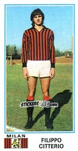 Figurina Filippo Citterio - Calciatori 1974-1975 - Panini