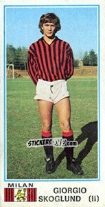 Figurina Giorgio Skoglund - Calciatori 1974-1975 - Panini