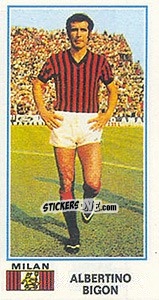 Sticker Albertino Bigon - Calciatori 1974-1975 n. 301 - Panini