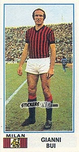 Figurina Gianni Bui - Calciatori 1974-1975 - Panini