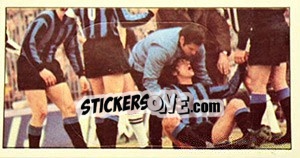 Sticker Interruzione della gara per infortunio - Calciatori 1974-1975 - Panini