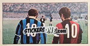 Figurina Equipaggiamento dei giocatori: numeri sulle maglie - Calciatori 1974-1975 - Panini