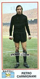 Cromo Pietro Carmignani - Calciatori 1974-1975 - Panini