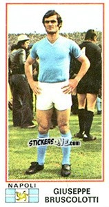 Cromo Giuseppe Bruscolotti - Calciatori 1974-1975 - Panini