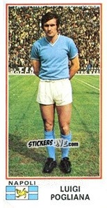 Sticker Luigi Pogliana - Calciatori 1974-1975 - Panini