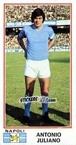 Cromo Antonio Juliano - Calciatori 1974-1975 - Panini