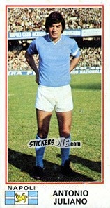 Figurina Antonio Juliano - Calciatori 1974-1975 - Panini