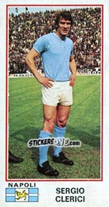 Figurina Sergio Clerici - Calciatori 1974-1975 - Panini