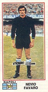 Sticker Nevio Favaro - Calciatori 1974-1975 - Panini