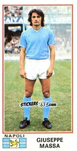 Sticker Giuseppe Massa - Calciatori 1974-1975 n. 376 - Panini