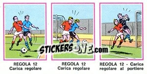 Sticker Regola 12 - Calciatori 1974-1975 n. 398 - Panini