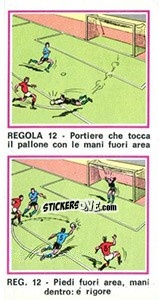 Sticker Regola 12 - Calciatori 1974-1975 n. 399 - Panini