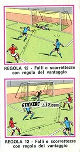 Sticker Regola 12 - Calciatori 1974-1975 n. 400 - Panini