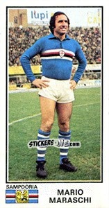 Sticker Mario Maraschi - Calciatori 1974-1975 - Panini