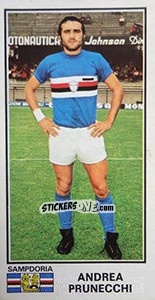 Sticker Andrea Prunecchi - Calciatori 1974-1975 - Panini