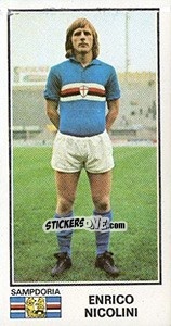 Cromo Enrico Nicolini - Calciatori 1974-1975 - Panini