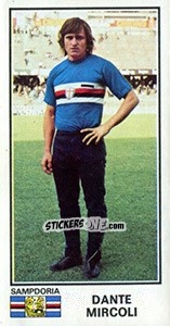 Sticker Dante Mircoli - Calciatori 1974-1975 - Panini