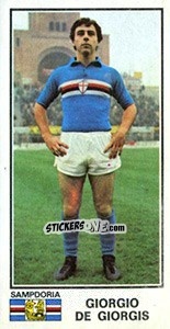 Sticker Giorgio De Giorgis - Calciatori 1974-1975 - Panini