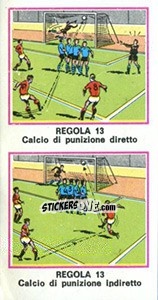 Sticker Regola 13 - Calciatori 1974-1975 n. 447 - Panini