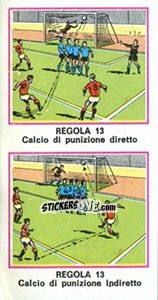 Figurina Regola 13 - Calciatori 1974-1975 - Panini