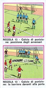 Sticker Regola 13 - Calciatori 1974-1975 n. 448 - Panini