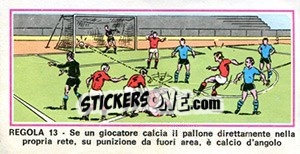 Sticker Regola 13 - Calciatori 1974-1975 n. 449 - Panini