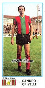 Cromo Sandro Crivelli - Calciatori 1974-1975 - Panini