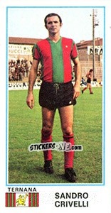 Sticker Sandro Crivelli - Calciatori 1974-1975 n. 468 - Panini